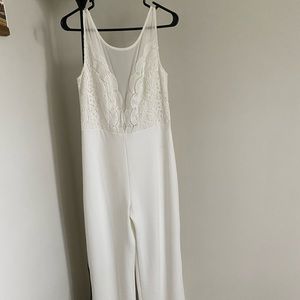 Lulu’s white jumpsuit